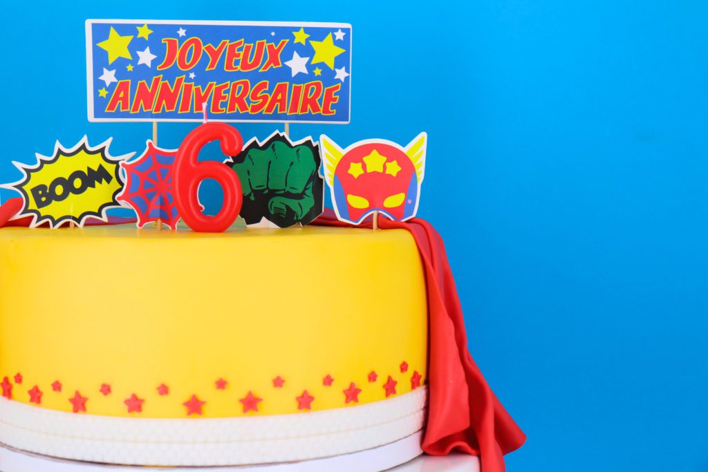 Gâteau d'anniversaire rendu final