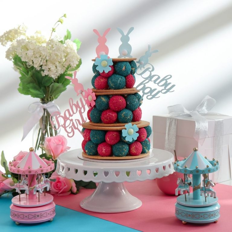 Pièce-montée pour choux colorés